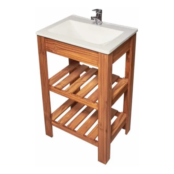 Vanitory 50cm Mueble Diseño Nordico + Bacha + Griferia