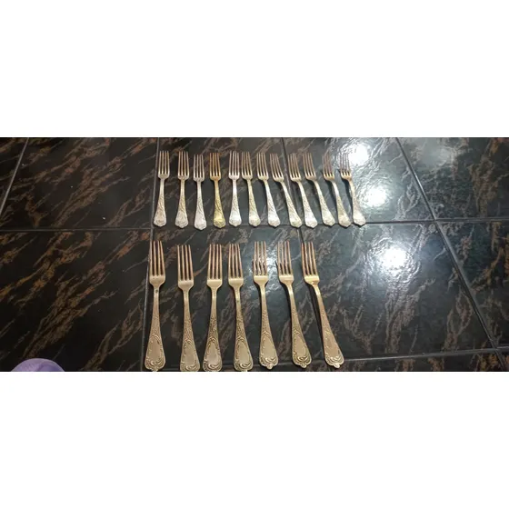 Juego De Cubierto Con Baño De Plata Arg 1000