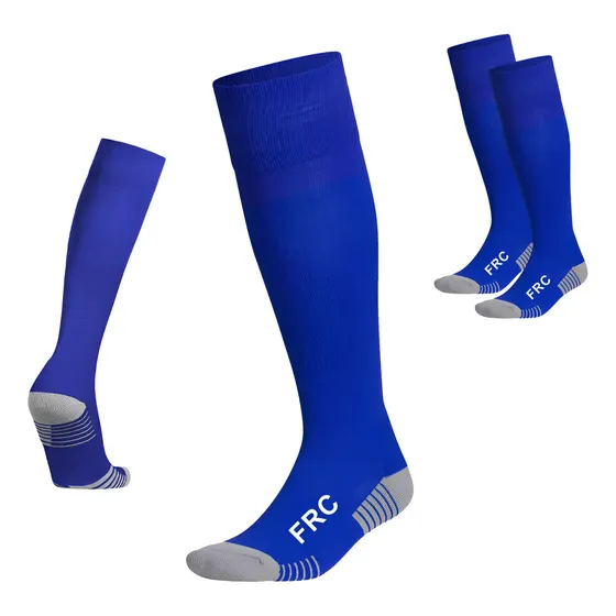 7 Pares De Medias Fútbol Deportivas Adulto / Forcecl Color Azul Rey