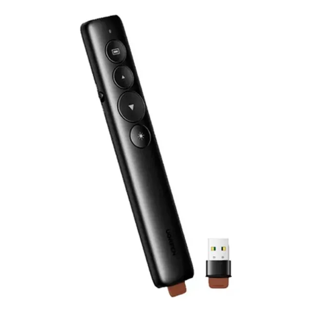 Presentador Inalámbrico Láser Control Remoto Ugreen 50654 Color Negro