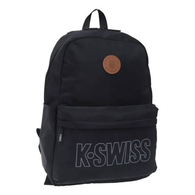 Mochila Escolar K-swiss Thais Color Negro Diseño de la tela Lisa