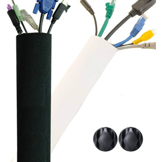 Funda Para Cables + Clips Organizadores De Cables Funda Para Cables + Clips Organizadores De Cables
