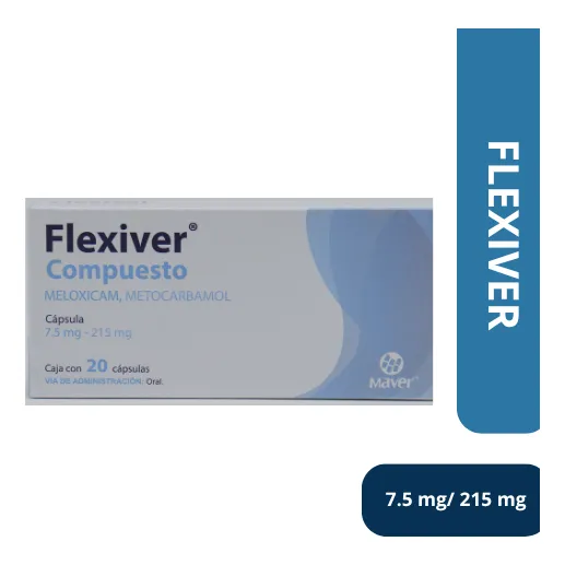 Flexiver Meloxicam Metocarbamol 7.5mg - 215mg - Maver
