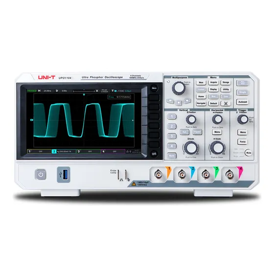 Osciloscopio Digital Fosforo 3d Uni-t Upo1104 100mhz Emakers