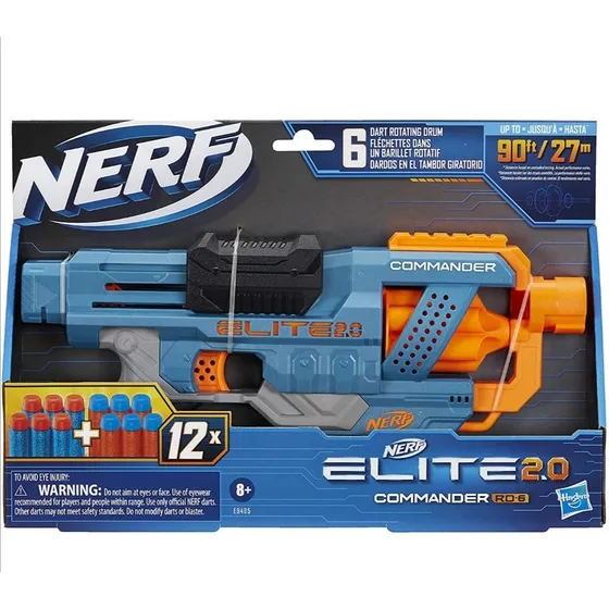 Nerf Élite 2.0 Comander Rd 6 Blastwr 12 Dardos