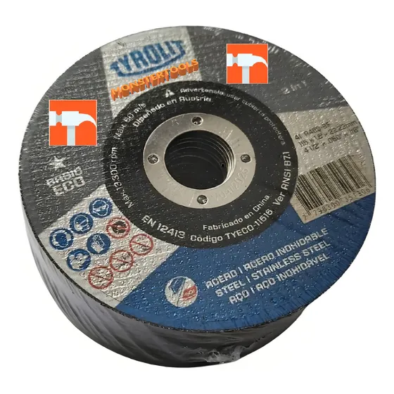 Tyrolit Basic Eco 115 x 1.6 x 22.23 Disco Gris Kit 25 unidades