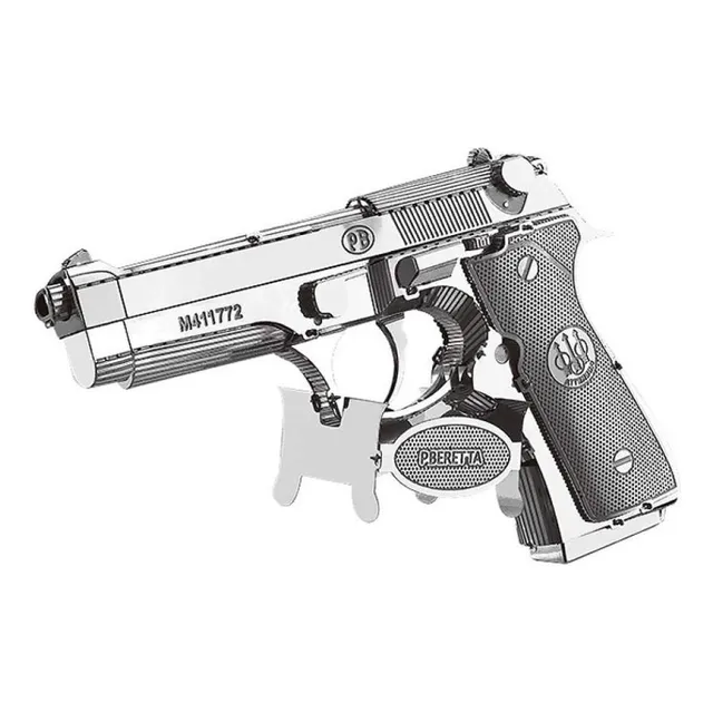 Beretta 92 Rompecabezas Metálico 3d En Stock! Envío Ya!