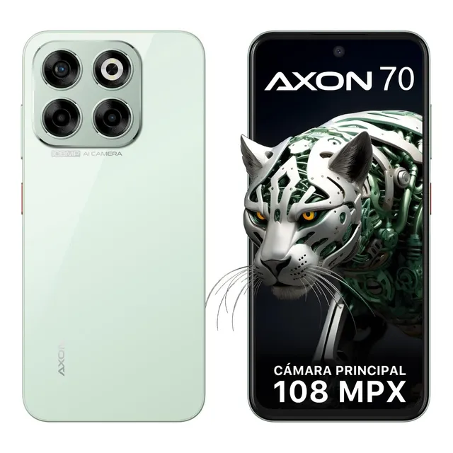 Zte Smartphone Axon 70 Verde Cámara 108mp 256gb Ram 16gb (6+10 Dimámica)
