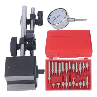 Juego Base Magnética Reloj Indicador De Dial Caratula 0-10mm Juego Base Magnética Reloj Indicador De Dial Caratula 0-10mm