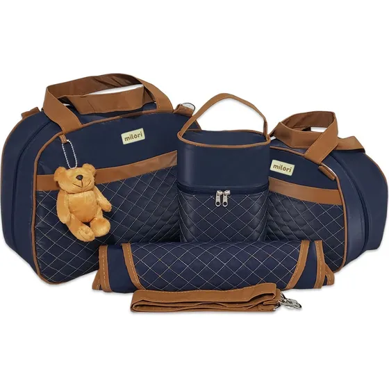 Bolsa Maternidade Saída Kit Mala Bebê Menina Menino 4 Peças