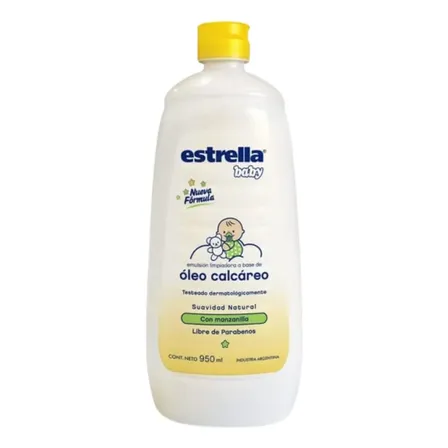 Estrella Baby Oleo Calcáreo Suav Natural con Manzanilla 950ml