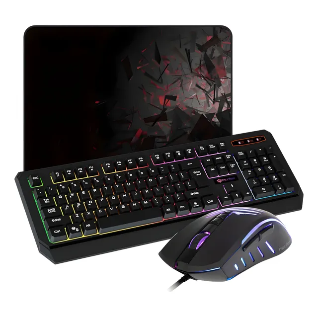 Combo Gamer Juegos Teclado, Mouse Y Mouse Pad