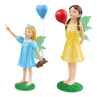 2 Piezas Mini Estatuas De Jardín De Hadas Pequeñas 2 Piezas Mini Estatuas De Jardín De Hadas Pequeñas