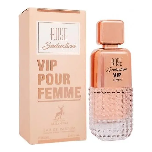 Perfume Árabe Maison Alhambra Rose Seduction Vip Pour Femme Eau De Parfum 100 Ml