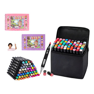 Kit De 2 Libros Para Colorear Y Bolígrafos Táctiles De 48 Co Kit De 2 Libros Para Colorear Y Bolígrafos Táctiles De 48 Co