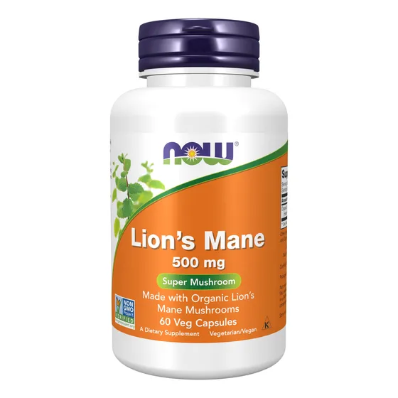 Supplement Now Lion's Mane Mushroom 500 Mg 60 Cápsulas Veget
