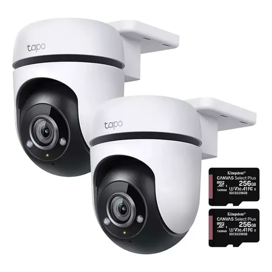 Kit 2 Cámaras Seguridad Tp-link Tapo C500 + Memoria 256gb