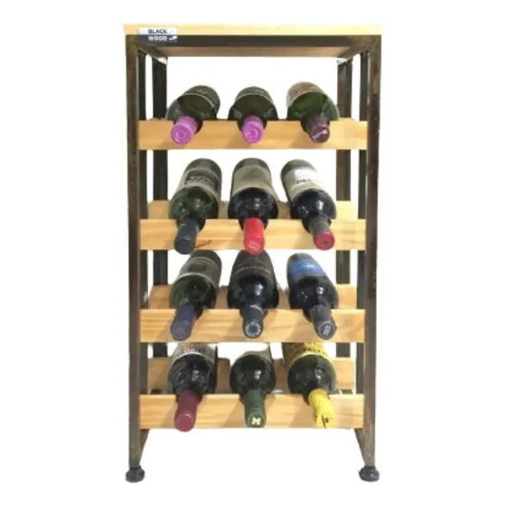 Cava Bodega Mini 12 Botellas Exhibidor Apilable Vinoteca Bar