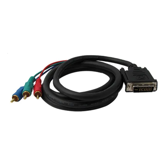 Qtqgoitem Dvi-i 24+5 3 Adaptador Cable Rgb Para Hdtv Dvd 70 