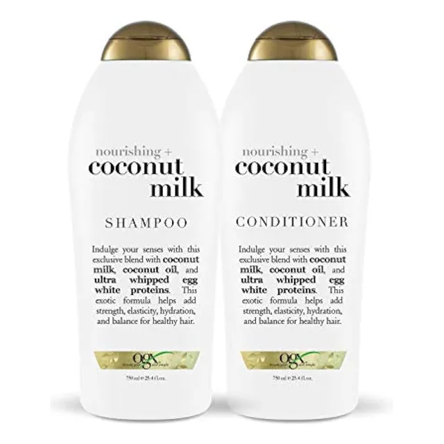 Champú Y Acondicionador De Leche De Coco