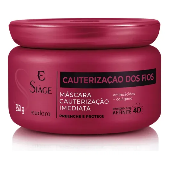 Máscara Cauterização Imediata Dos Fios Siàge Eudora 250g