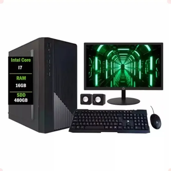 Computador Completo Strong Tech Intel I7 16gb Ssd 480gb 19 Monitor