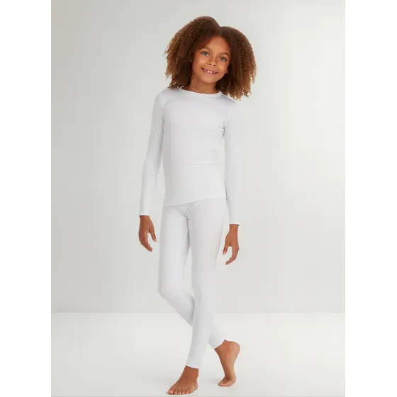 Kit De 3 Remeras Térmicas Blancas Niño Talle A Elección