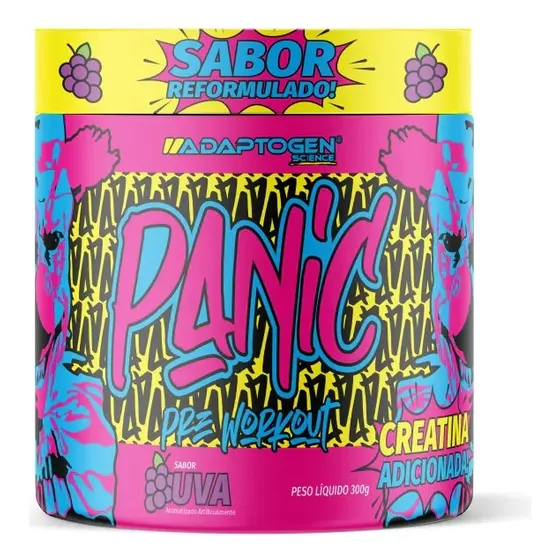 Pré-treino Panic 300g Com Beta Alanina  Adaptogen Preworkout