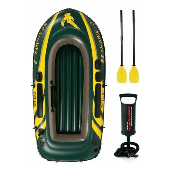 Bote Inflable Para 2 Personas Con Remos  Intex Seahawk