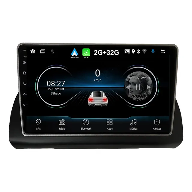 Kit Central Multimidia 9 Polegadas Android Fiat Argo Cronos
