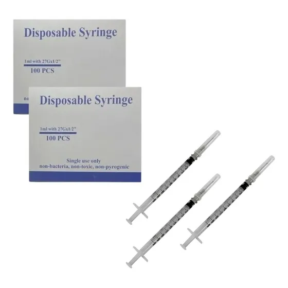 200 Jeringas Estériles Insulina 1 Ml 27g 13mm