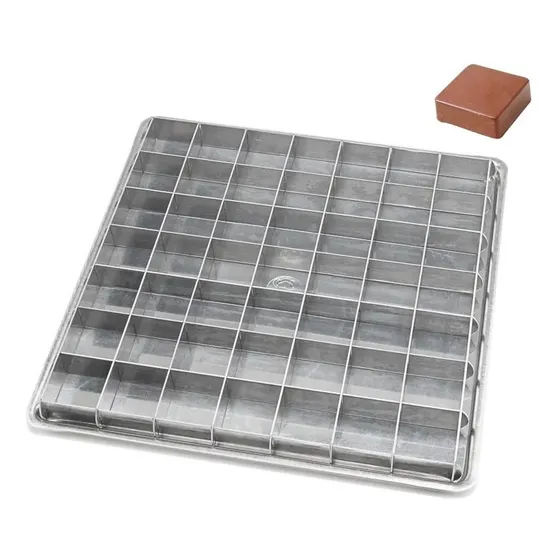 Molde Brownies Aluminio 49 Piezas 4 X 2.5cm C0517 Caparroz