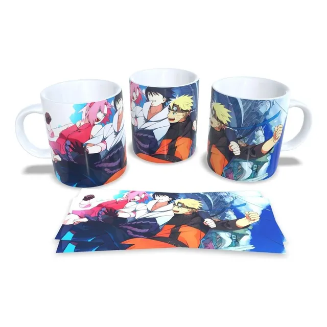 Caneca Porcelana - Naruto Shippuden - Time 7