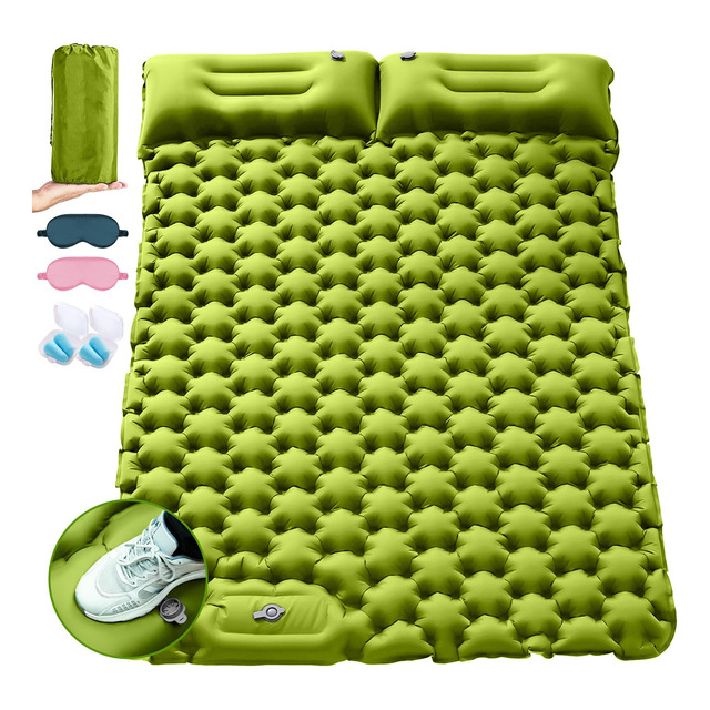 Colchão Inflável Casal Dobrável Acampamento 196cm*125cm Colchão Inflável Casal Dobrável Acampamento 196cm*125cm