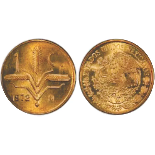 Moneda 1 Centavo 1972 Escasa.espiga Chica Con Brillo Natural