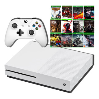 Microsoft Xbox One S 500gb Standard Cor Branco Com Jogos Microsoft Xbox One S 500gb Standard Cor Branco Com Jogos