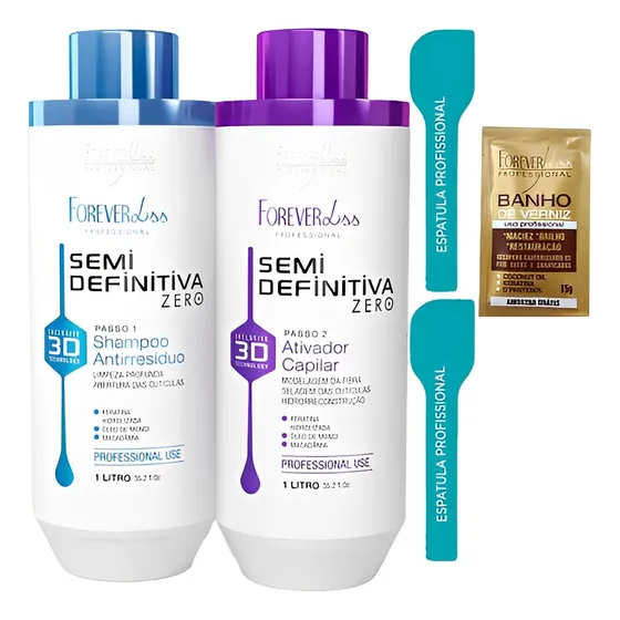 Progressiva Foreverliss Semi Definitiva Zero Formol 2x 1l