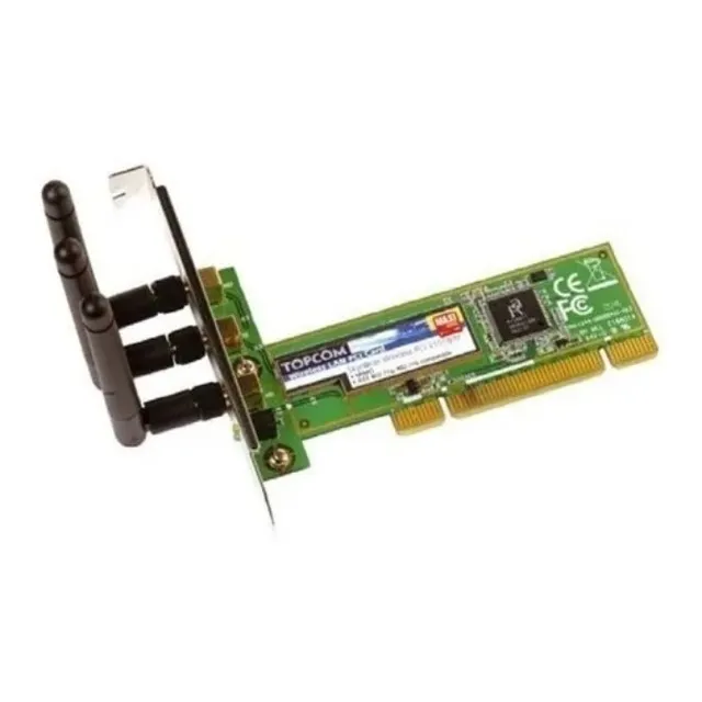 Placa De Red Wifi Pci Topcom 2101gmr 802.11b/g C/ 3 Antenas