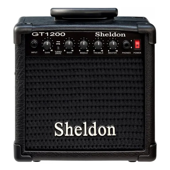 Amplificador De Guitarra Sheldon Gt1200 15 Watts Cubo Preto