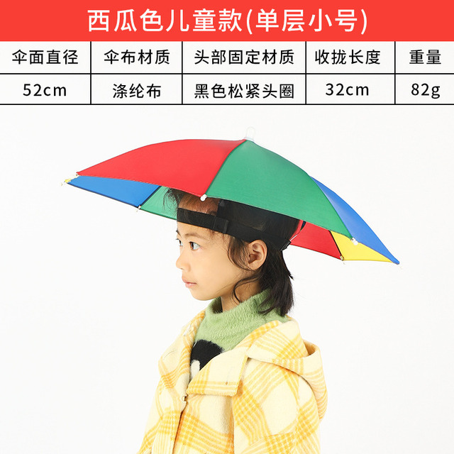 Chapéu De Guarda-chuva Infantil De Diâmetro 52cm - Cor - Cha Chapéu De Guarda-chuva Infantil De Diâmetro 52cm - Cor - Cha