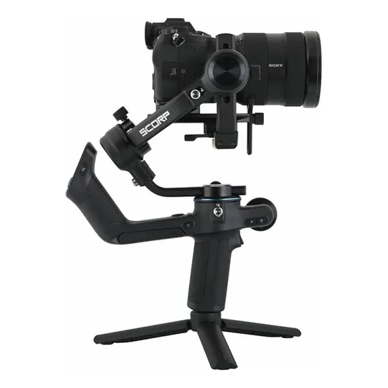 Estabilizador Gimbal Feiyu Scorp-c Com Motor De 3 Eixos Dslr Cor PRETO