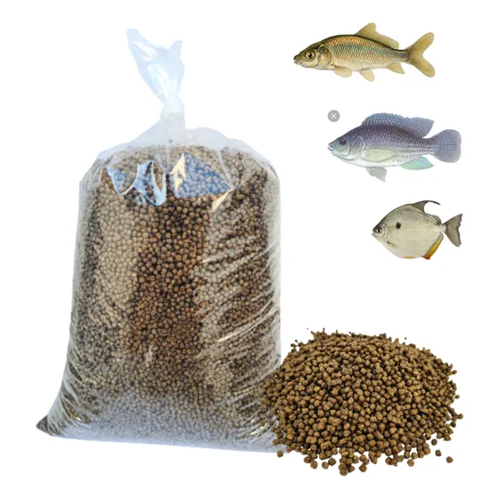 Ração Fina 3kg Tilapia Alevinos Carpas Crescimento Engorda