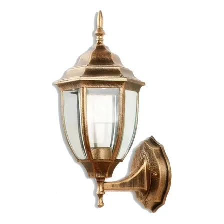 Gosun® Hexágono Faroles Lámparas De Pared Casa Decoración No Focos Wei World Zt-302 Color Darado Bronce