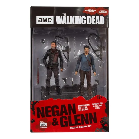 Negan & Glenn The Walking Dead Deluxe Box Mcfarlane Nuevo