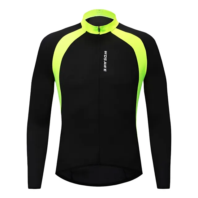 Wosawe- Jersey Manga Larga Para Ciclismo Tela Ventilada!