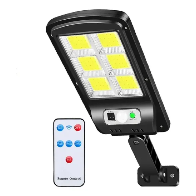 Reflector Lámpara Led Con Panel Solar Luz Blanco Frío