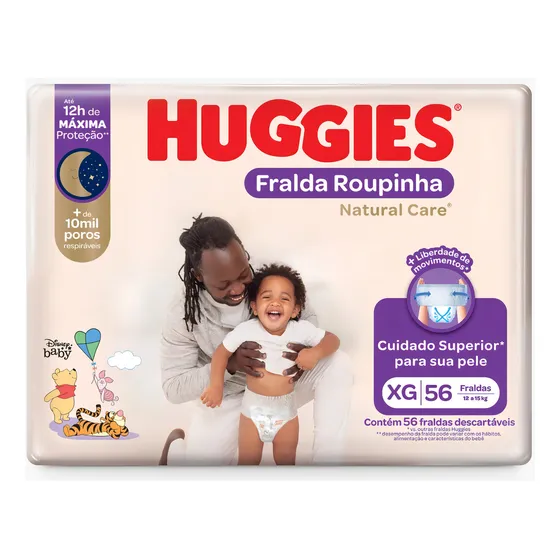 Huggies Pants Natural Care Xg 56 Unidades