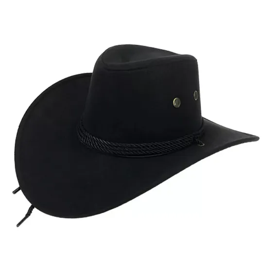 Sombrero Vaquero Clásico Enrollado Estilo Western, Sombreron