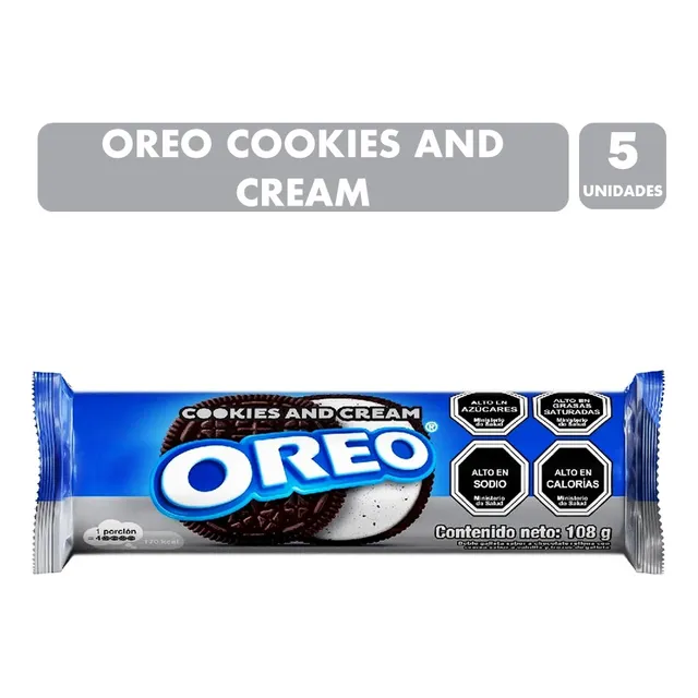 Galletas Oreo Cookies And Cream - Para Colación (pack 5 Uni)