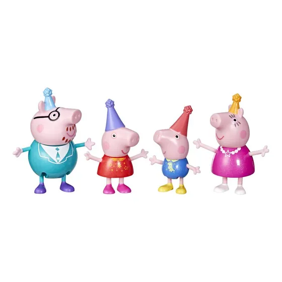 Set X4 Figuras Peppa Pig La Fiesta Familiar De Peppa